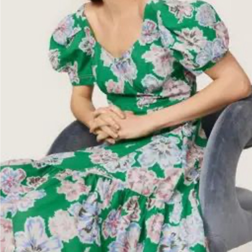 Fun and vibrant cotton poplin Tanya Taylor dress